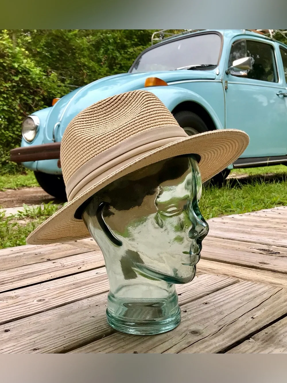 Mens Panama M Straw Hat Wide Brim Fedora Hat Head Accessory